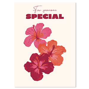 BY31&reg; SchmuckKarten "For someone special" Off white-bordeaux red-coral red-pink