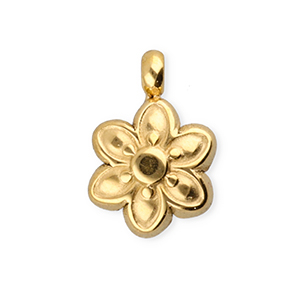 BY31&reg; Stainless Steel - Rostfrei Stahl Anh&auml;nger Blume Gold