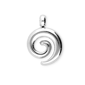BY31&reg; Stainless Steel - Rostfrei Stahl Anh&auml;nger Spirale Silver