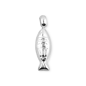 BY31&reg; Stainless Steel - Rostfrei Stahl Anh&auml;nger Fisch Silver