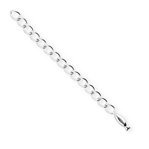 BY31&reg; Stainless Steel - Rostfrei Stahl Schmuckzubeh&ouml;r Verl&auml;ngerungsketten Set Fisch Silver