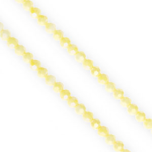 Top Glas Facett Perlen Rund 4&nbsp;mm Yellow-AB coating