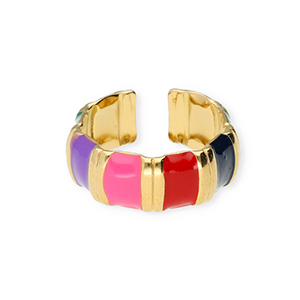 Ringe aus Stainless Steel - Rostfreiem Stahl Gold-multicolour