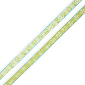 BY31&reg; Schmuckband mit Tekst Spirale Green-turquoise blue