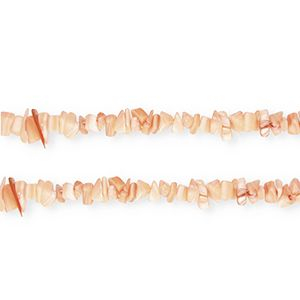 Muschel Perlen Chipstone Salmon orange