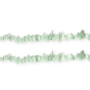 Muschel Perlen Chipstone Light green