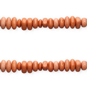 Perlen Keramik Kieself&ouml;rmig Terracotta