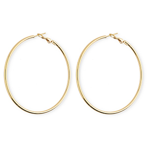 Ohrringe aus rostfreiem Edelstahl / Creolen Gold