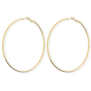 Ohrringe aus rostfreiem Edelstahl / Creolen Gold