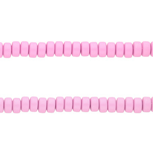 Polymer Perlen Rondell 7mm Azalea pink