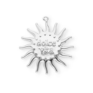 BY31&reg; Eco-brass (nachaltiges Messing) Anh&auml;nger Sonne Dolce vita"" Silver