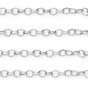 Rostfreier Edelstahl Schmuckzubeh&ouml;r Gliederkette Ankerglied Silver