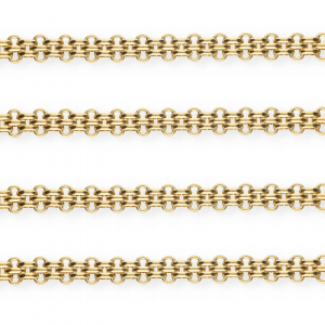 Rostfreier Edelstahl Schmuckzubeh&ouml;r Gliederkette Bismarkglied Gold