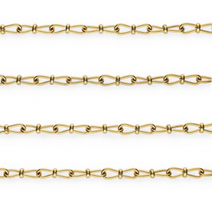 Rostfreier Edelstahl Schmuckzubeh&ouml;r Gliederkette Fantasieglied Gold