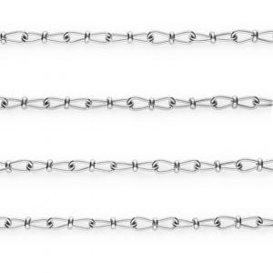 Rostfreier Edelstahl Schmuckzubeh&ouml;r Gliederkette Fantasieglied Silver