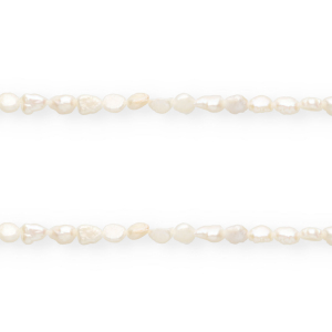 Imperfekten S&uuml;&szlig;wasserperlen Rice 5x4mm Natural white