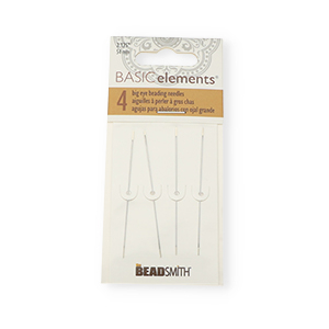Beadsmith Beading Nadel mit gro&szlig;er &Ouml;se 6cm Silber