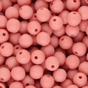 10 mm DQ Acrylperlen Coral red