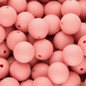 14 mm DQ Acrylperlen Coral red