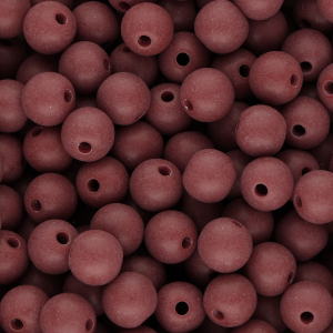 10 mm DQ Acrylperlen Bordeaux red
