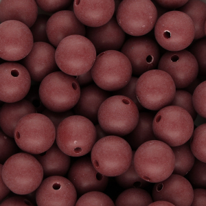 12 mm DQ Acrylperlen Bordeaux red