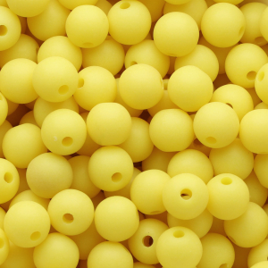 10 mm DQ Acrylperlen Sunshine yellow