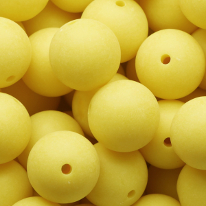 20 mm DQ Acrylperlen Sunshine yellow