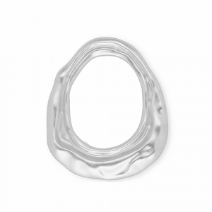 Statement-Anh&auml;nger / Zwischenst&uuml;ck, oval Silver