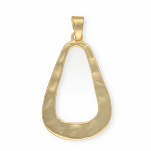 Statement-Anh&auml;nger, Tropfenform Gold