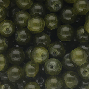8 mm Glasperlen Army green