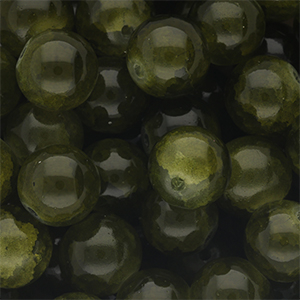 12 mm Glasperlen Army green