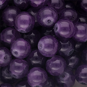 10 mm Glasperlen Purple