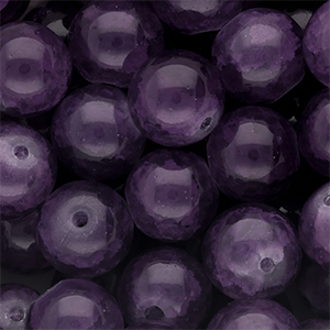 12 mm Glasperlen Purple