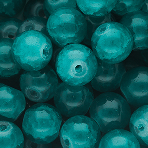 12 mm Glasperlen Teal green