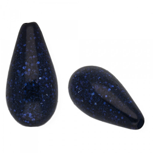 Polaris Elements Perlen tropfenform Paipolas Midnight blue