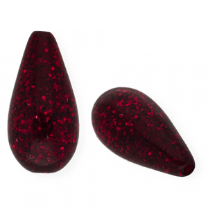 Polaris Elements Perlen tropfenform Paipolas Berry wine red