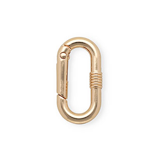 Zubeh&ouml;r f&uuml;r Schl&uuml;sselanh&auml;nger, Karabiner oval Gold
