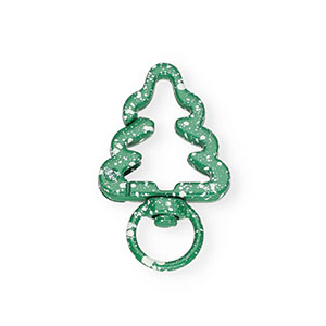 Zubeh&ouml;r Schl&uuml;ssel Anh&auml;nger Karabiner, Weihnachtsbaum Green-white