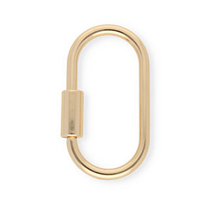 Zubeh&ouml;r Schl&uuml;sselanh&auml;nger, Karabiner Oval Gold