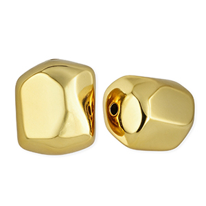 Acrylperlen Rechteck Gold