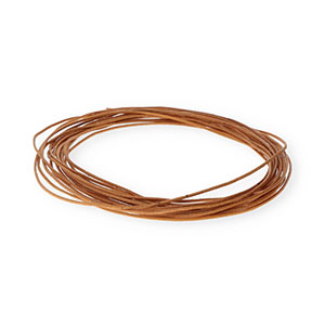 Leder rund 1&nbsp;mm Light brown