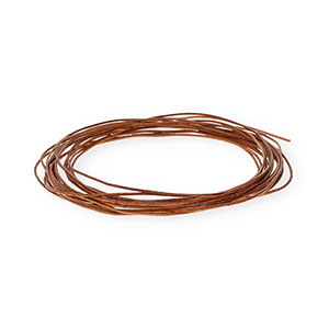 Leder rund 1&nbsp;mm Brown