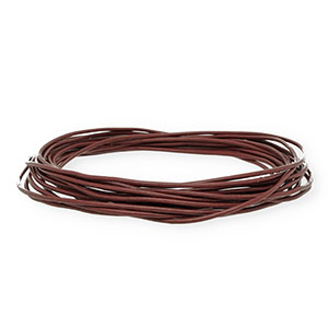 Leder rund 1,5&nbsp;mm Dark brown