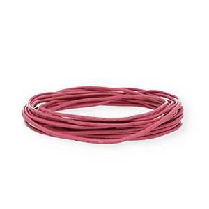 Leder rund 2&nbsp;mm Pink