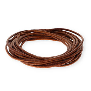 Leder rund 3&nbsp;mm Brown
