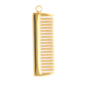 Anh&auml;nger aus rostfreiem Edelstahl, Kamm Gold