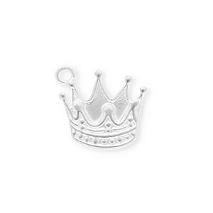 Anh&auml;nger aus rostfreiem Edelstahl, Krone Silver