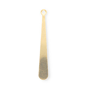Anh&auml;nger aus rostfreiem Edelstahl, Tropfenform Gold