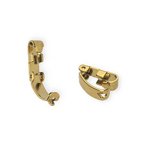 Schmuckzubeh&ouml;r Collierschlaufe mit Klickverschluss aus rostfreiem Edelstahl Gold