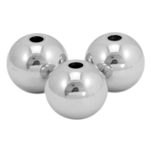 Stainless steel - Rostfrei Stahl Perlen 6mm Silber 